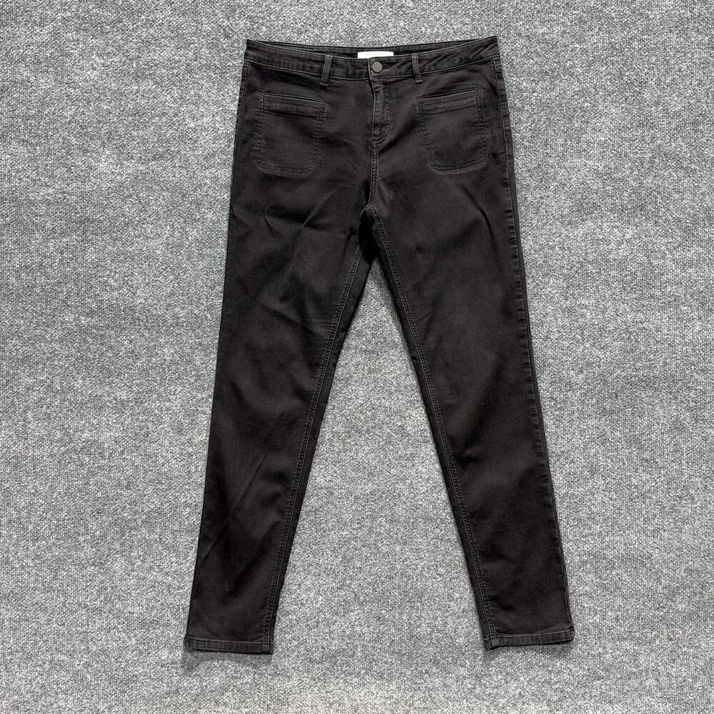 Gerard Darel Jeans Womens 46 Black Dark Wash Mid Rise Skinny Stretch Denim Pants
